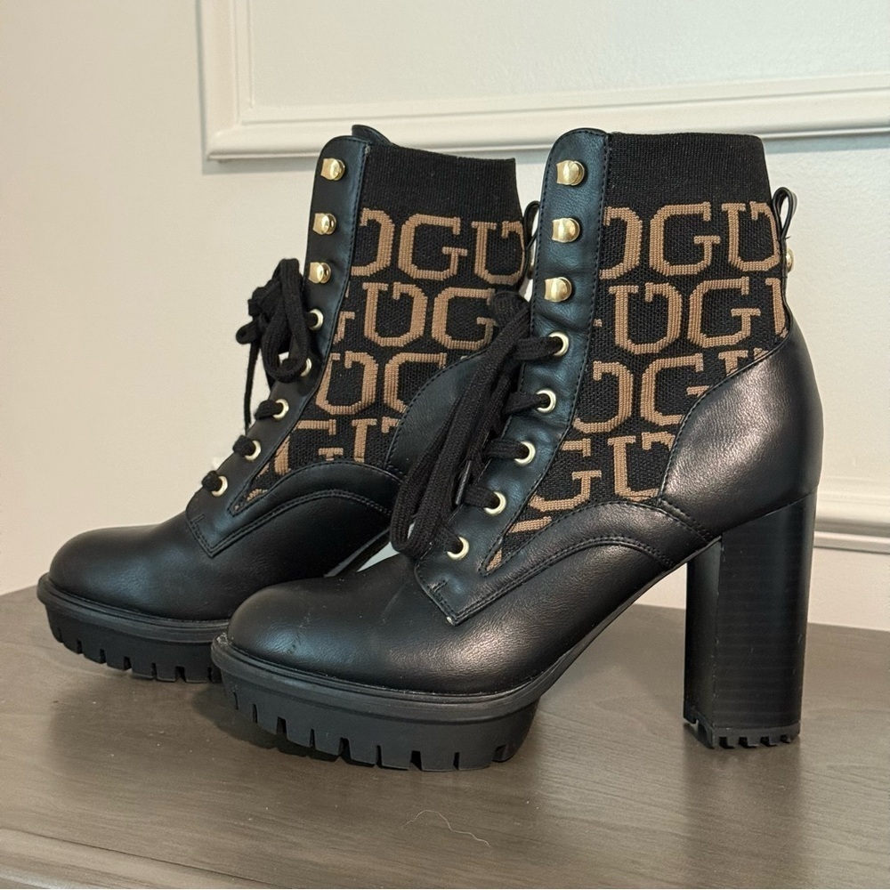 Guess Platform Boots Grows-R Logo Women's Boots 8M